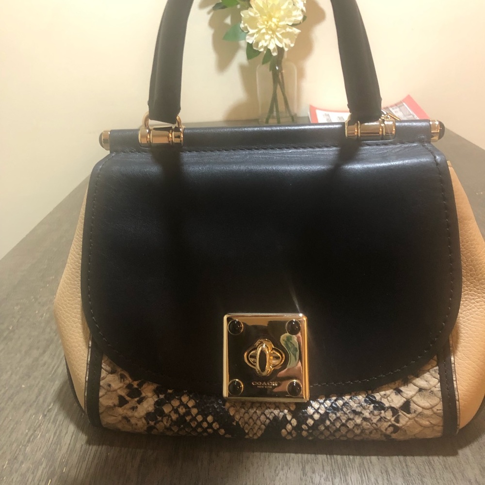 Coach bag. Can be crossbody or just the handle